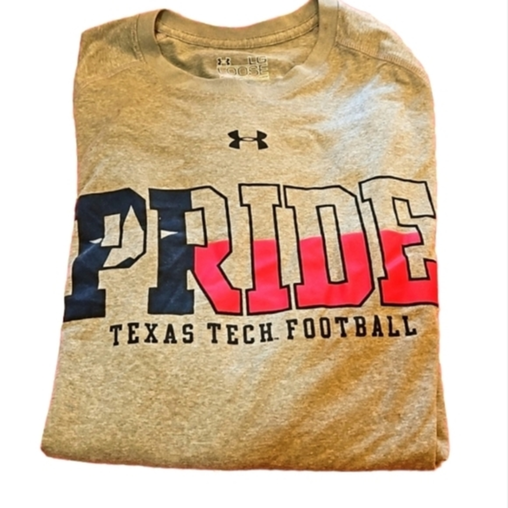 Under Armour  PRIDE TEXAS TECH FOOTBALL Long‎ Sleeve TShirt Large